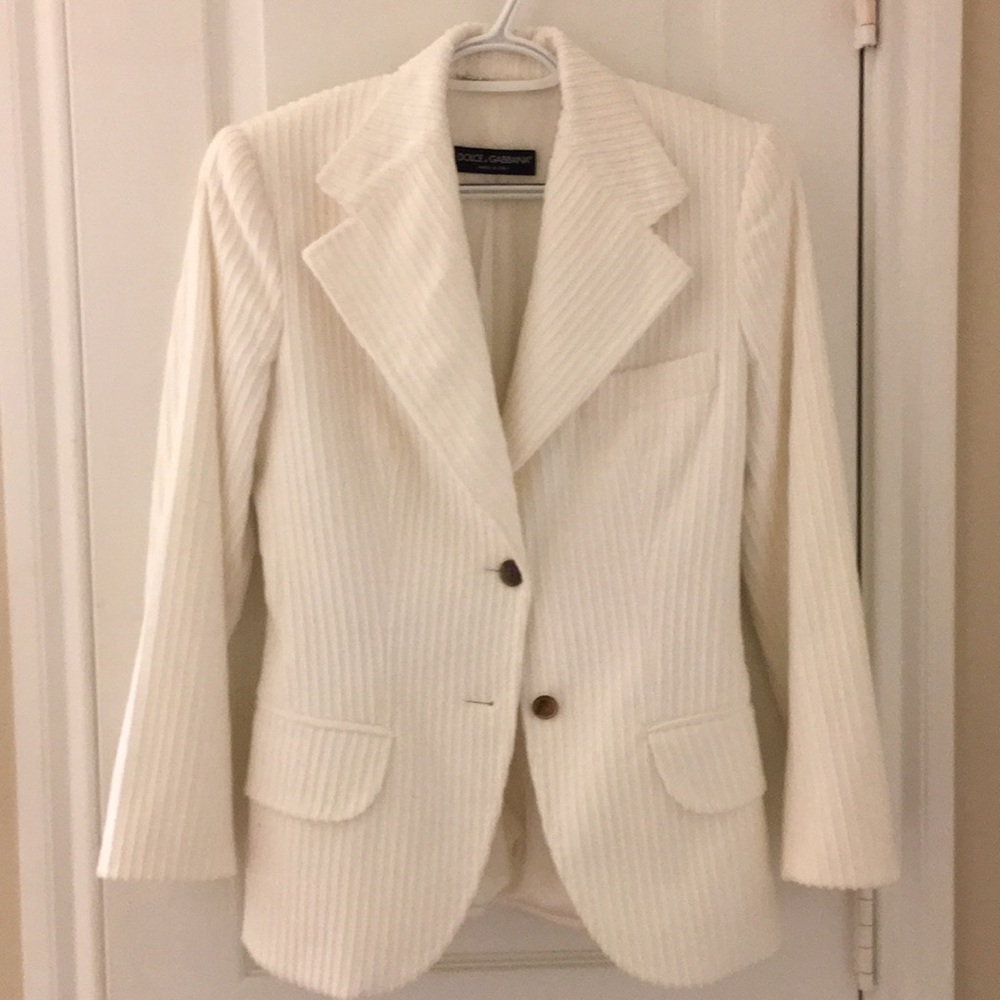 Dolce & Gabbana Cream Blazer